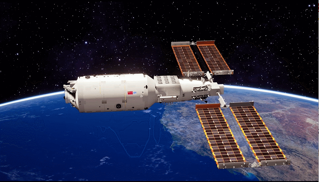 中国空间站首个大型对日定向装置亮相：55米太阳翼变“向日葵”