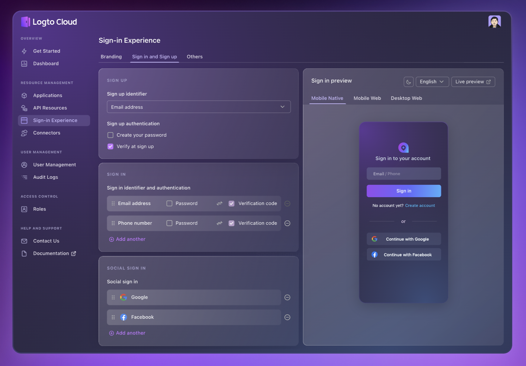 Logto：快速搭建登录注册体验和用户身份体系