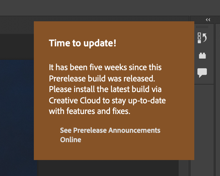 如何关掉 Mac 版 Photoshop 的更新提示:「Time to update! 」