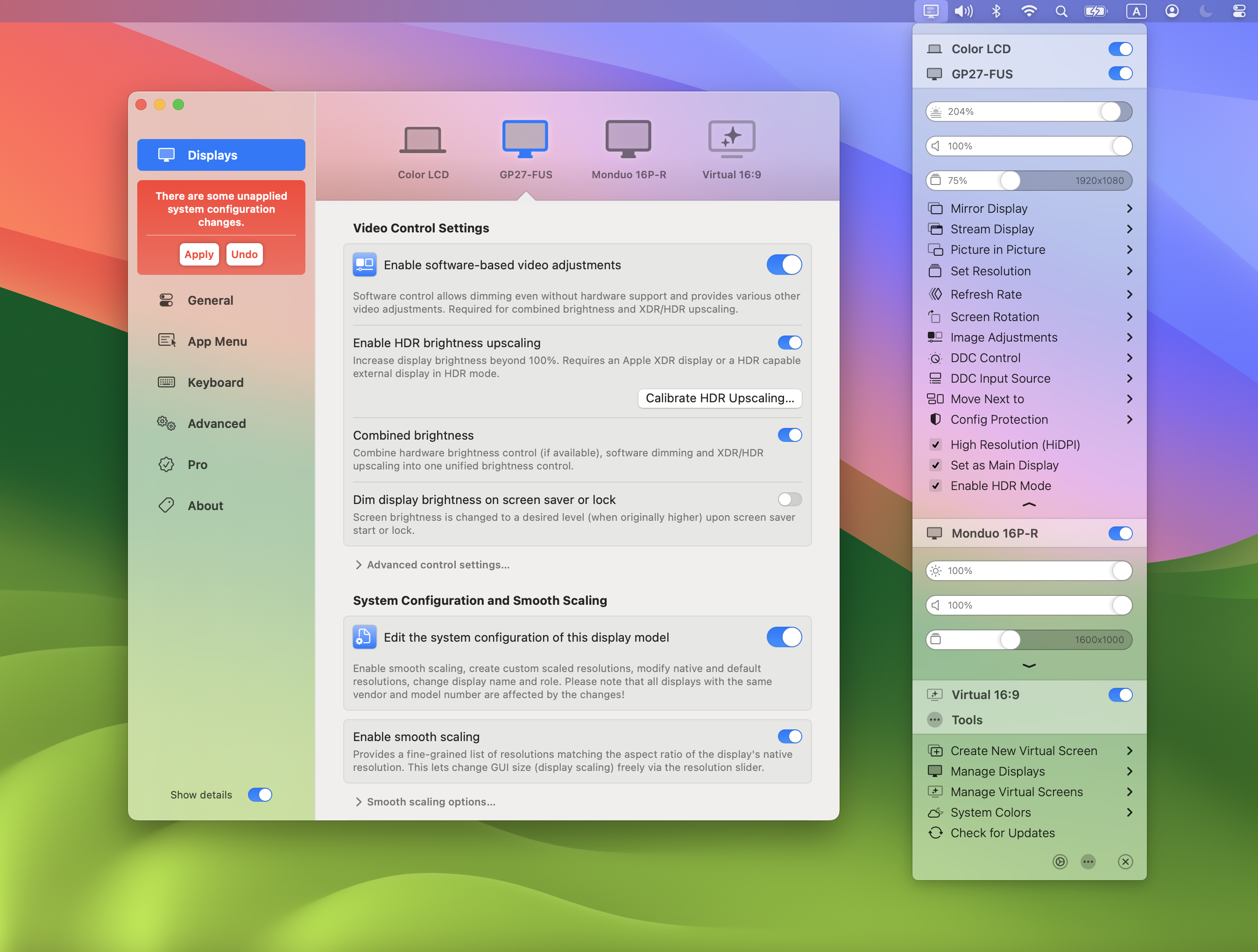 BetterDisplay：解锁 Mac 上的 2K 显示屏 HiDPI