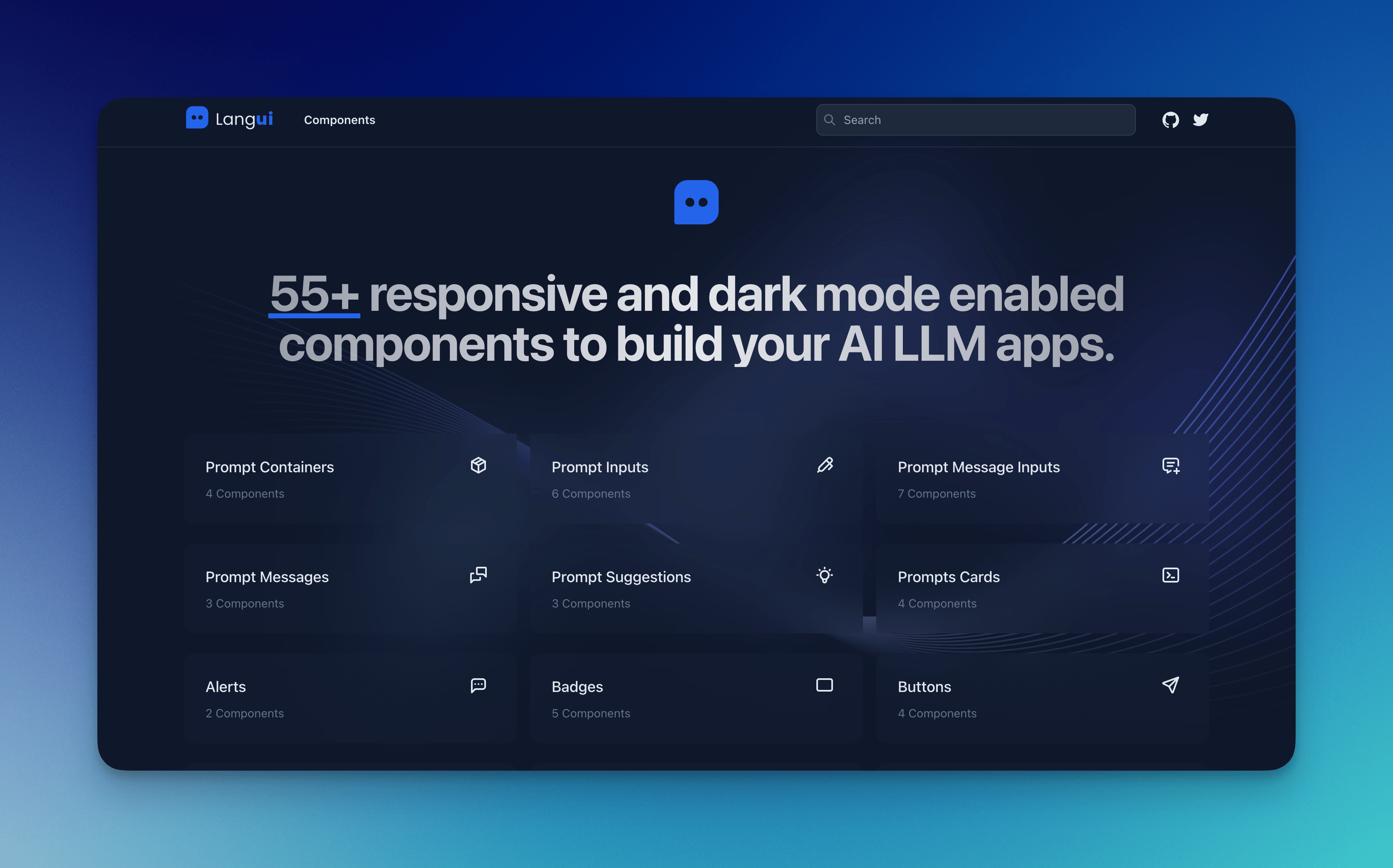 LangUI:为 AI 和 GPT 项目提供开源的 Tailwind 组件